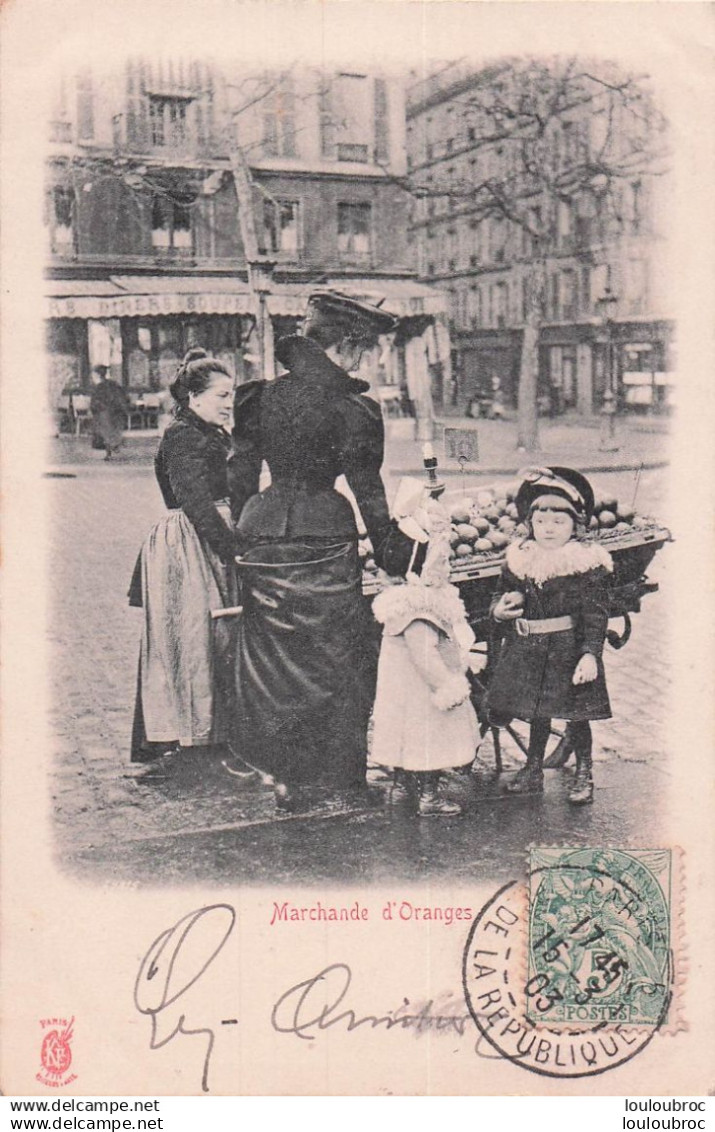 PARIS MARCHANDE D'ORANGES PETITS METIERS