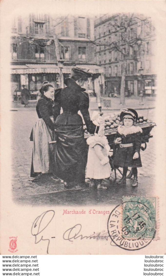 PARIS MARCHANDE D'ORANGES PETITS METIERS