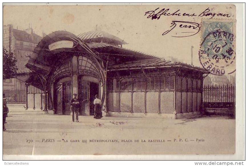 Paris        métropolitain    Station Bastille