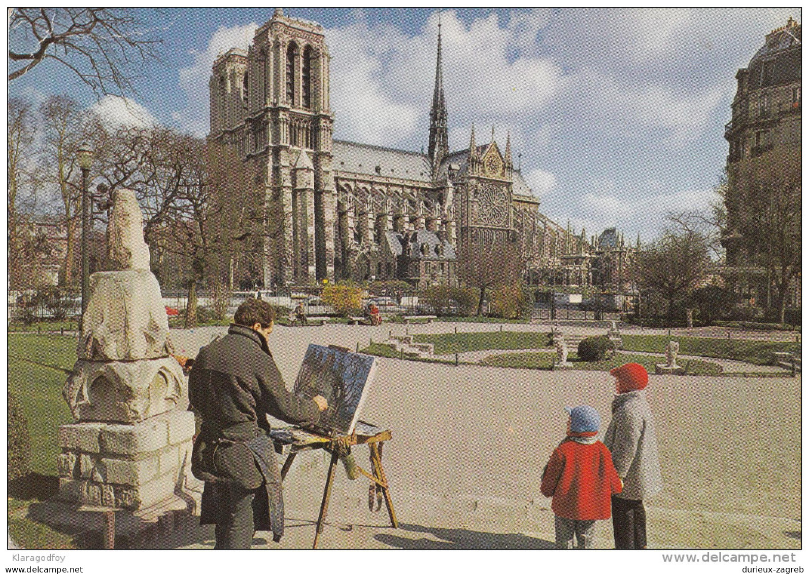 Paris, Notre Dame old postcard travelled 19?? bb151026