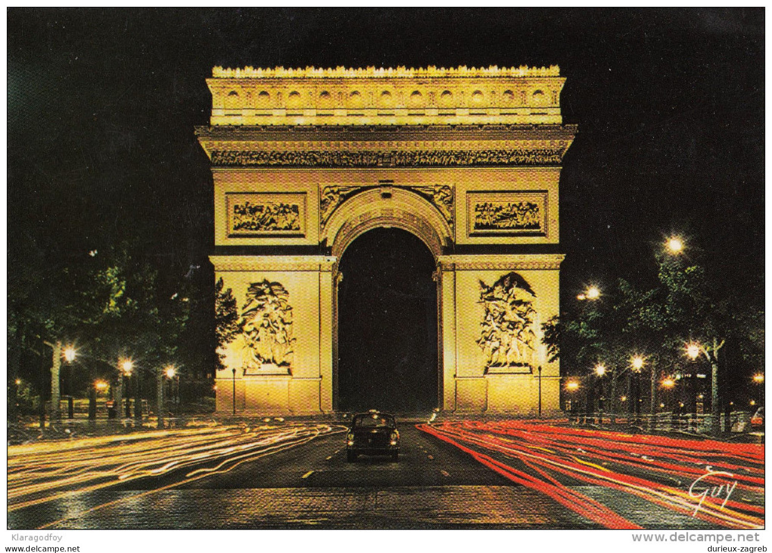 Paris old postcard travelled 19?? bb151027