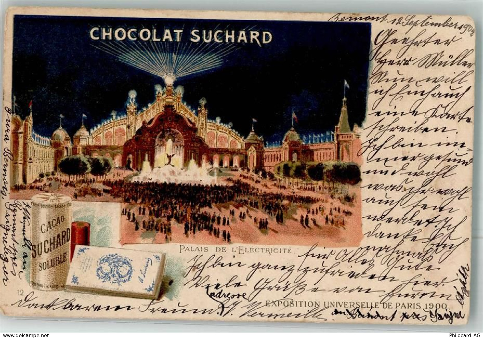 Paris Palais de Electricite Exposition Ausstellung Suchard Schokolade 19... - 13301501