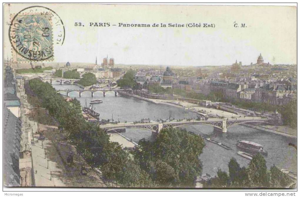 PARIS - Panorama de la Seine (côté Est)