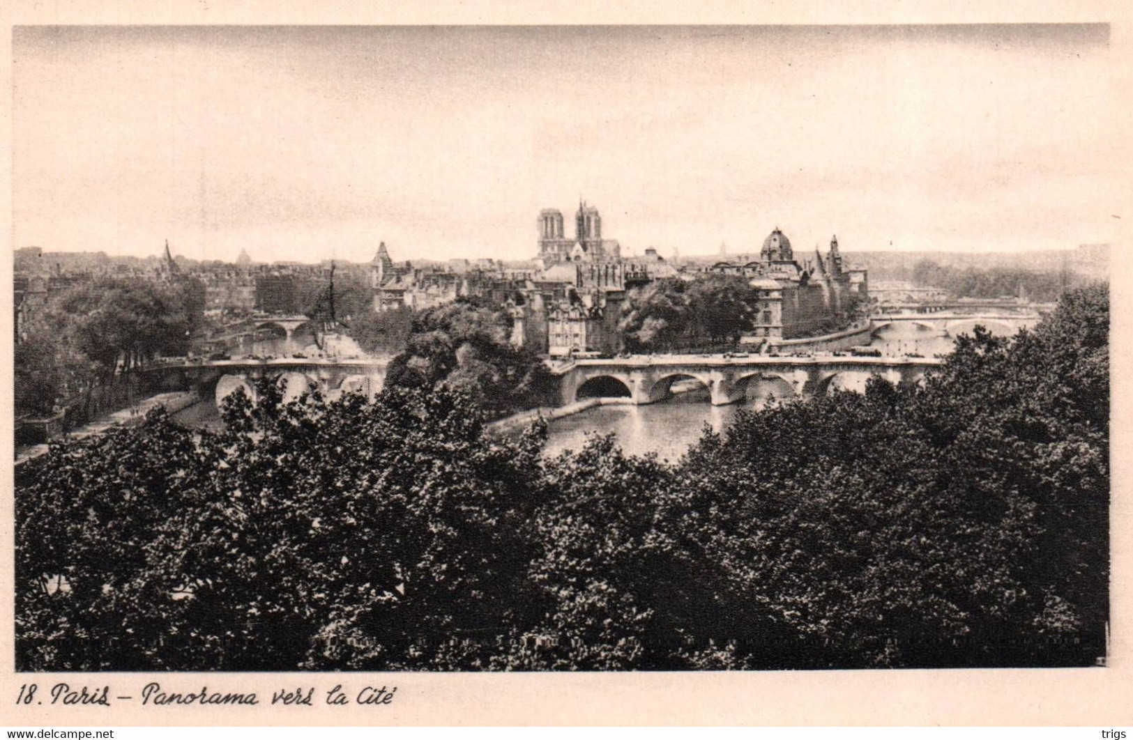 Paris - Panorama vers la Cité