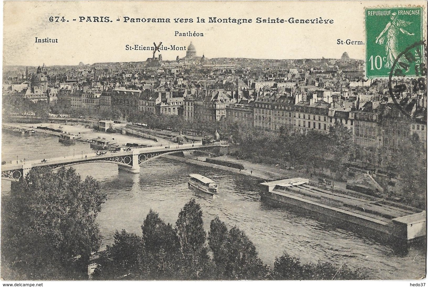 Paris - Panorama vers la Montagne Sainte-Geneviève