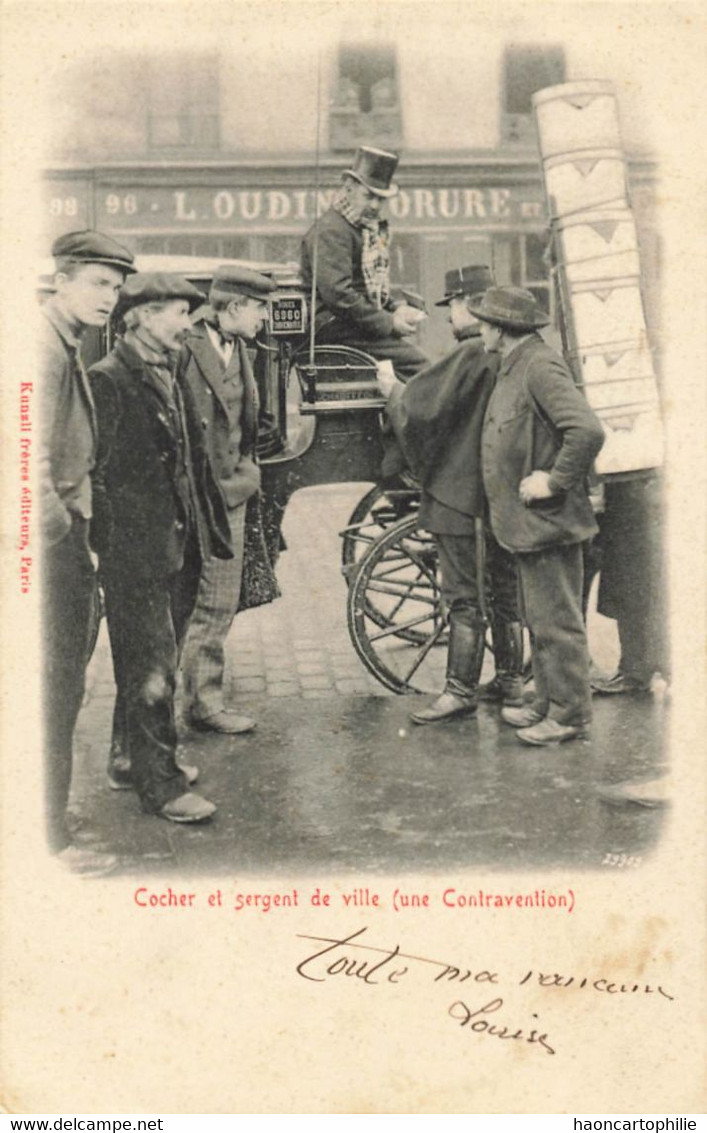 Paris petits métiers éditeur Kunzli  cocher