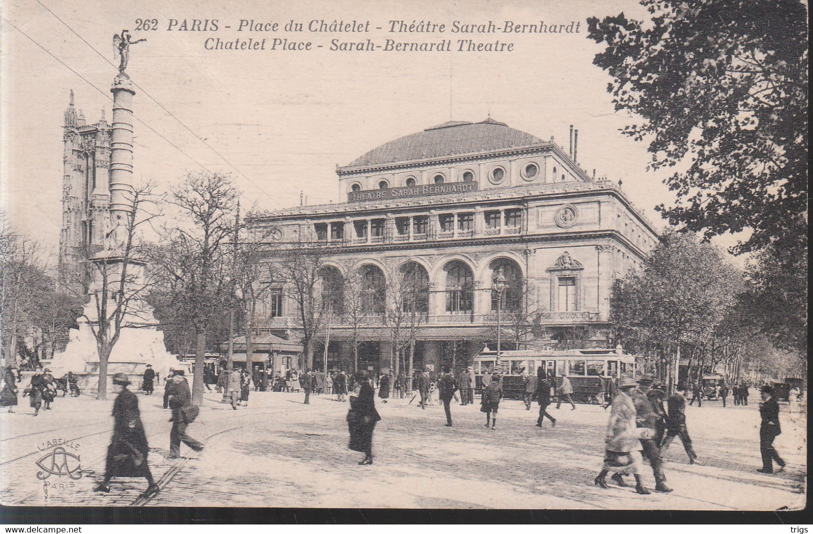 Paris - Place du Châtelet, Théâtre Sarah Bernhardt