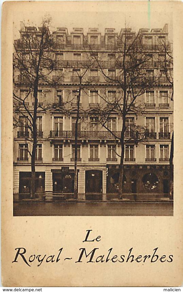 - paris -ref-B886-  24 boulevard malesherbes - hotel le royal malesherbes - hotels - 08e arrondissement -