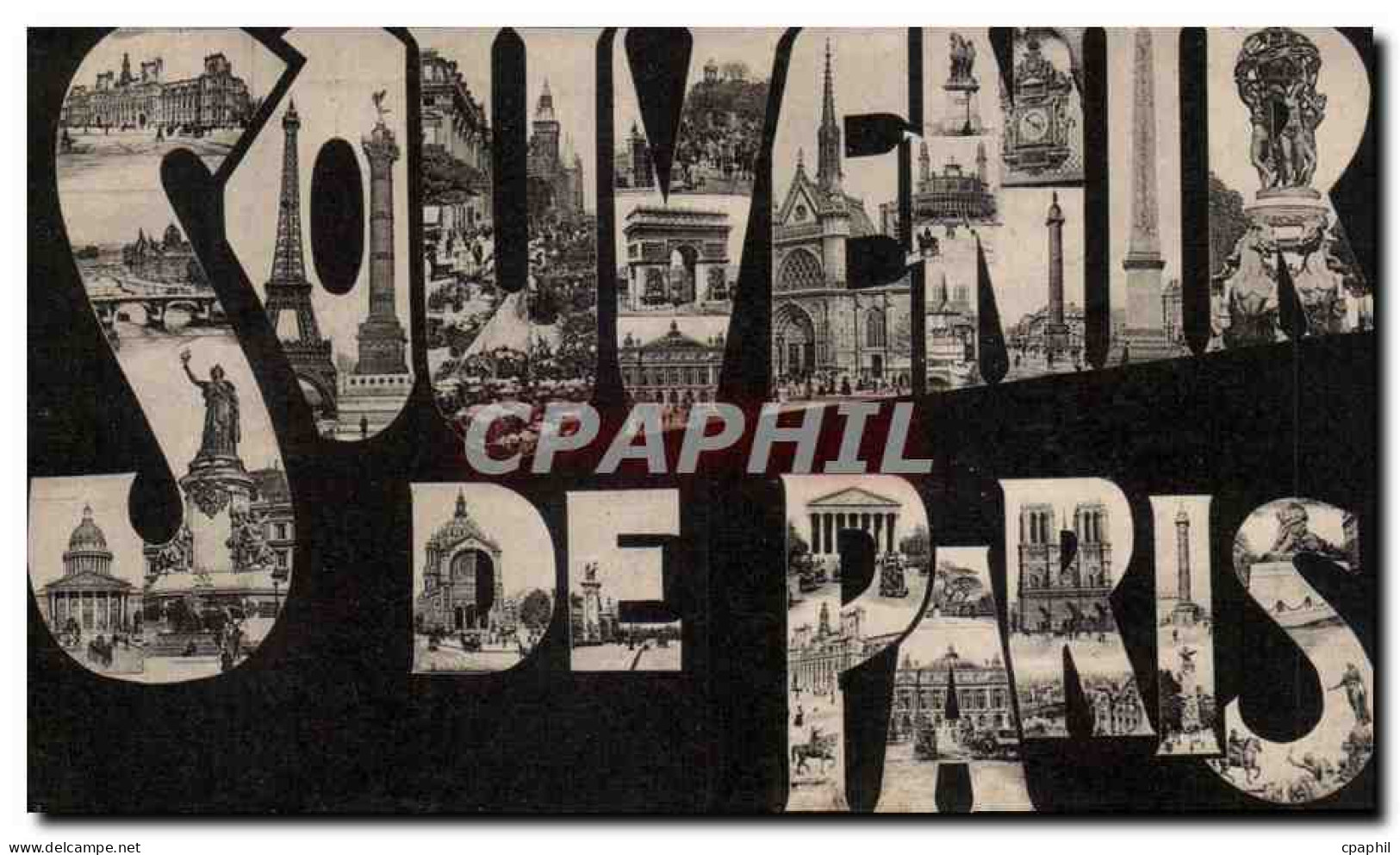 Paris - Souvenir de Paris - CPA