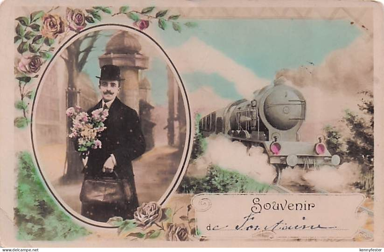 Paris Souvenirkarte Eisenbahn / Paris /Arrond. de Paris