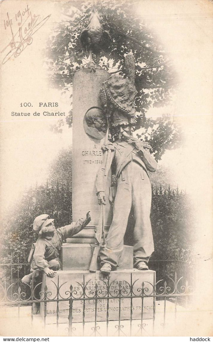 PARIS : STATUE DE CHARLET