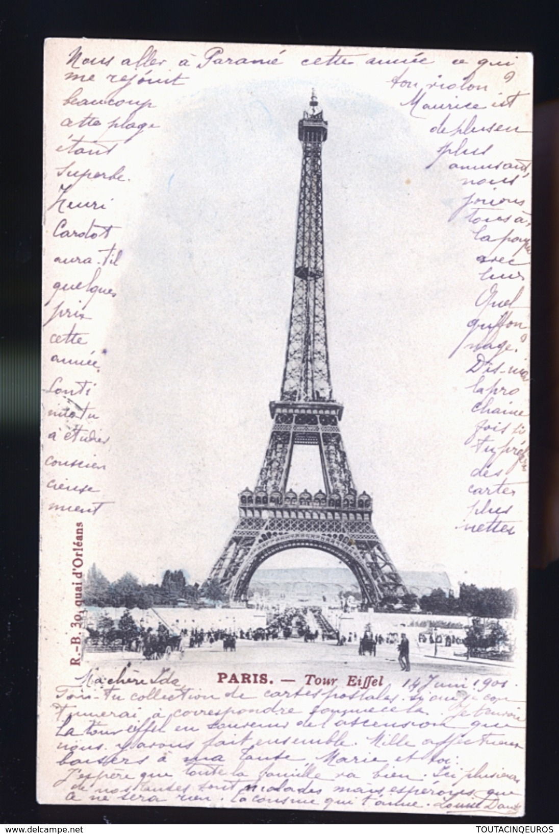 PARIS TOUR EFFEL 1900
