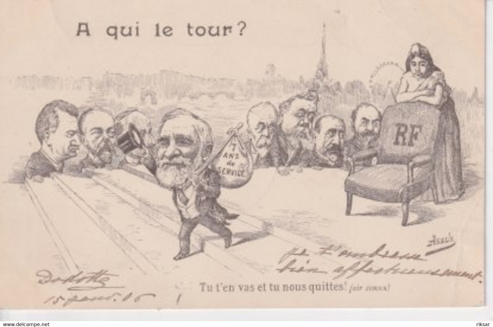 PARIS(TOUR EIFFEL) ILLUSTRATEUR(POLITIQUE)