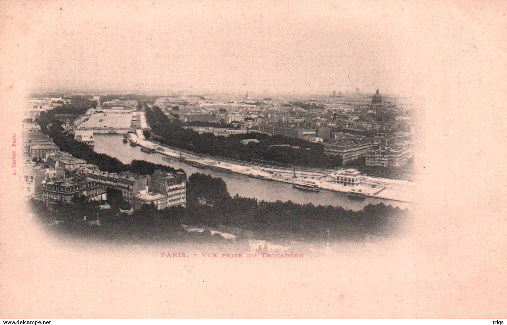 Paris - Vue prise du Trocadéro