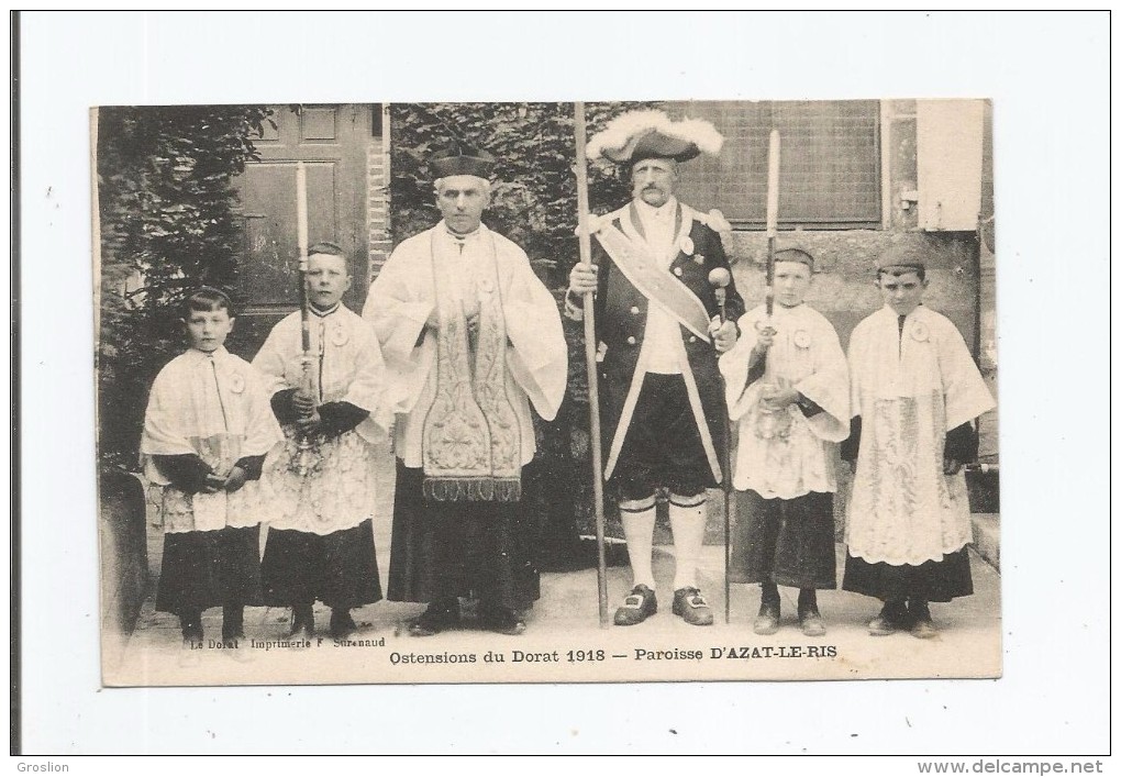PAROISSE D'AZAT LE RIS (87) OSTENSIONS DU DORAT 1918