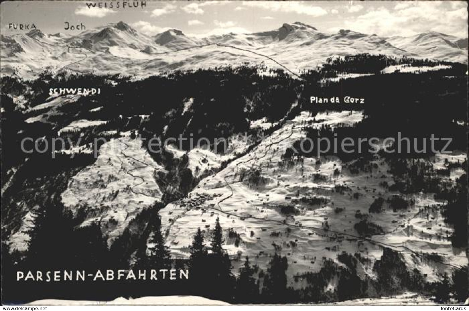 Parsenn Kueblis Abfahrten