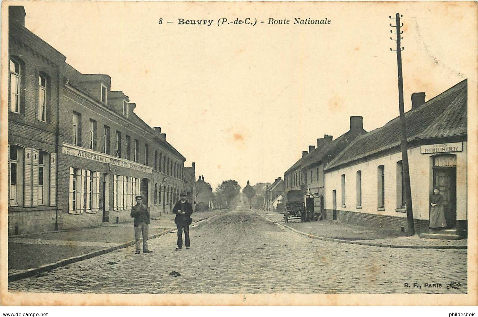 PAS DE CALAIS BEUVRY  route nationale