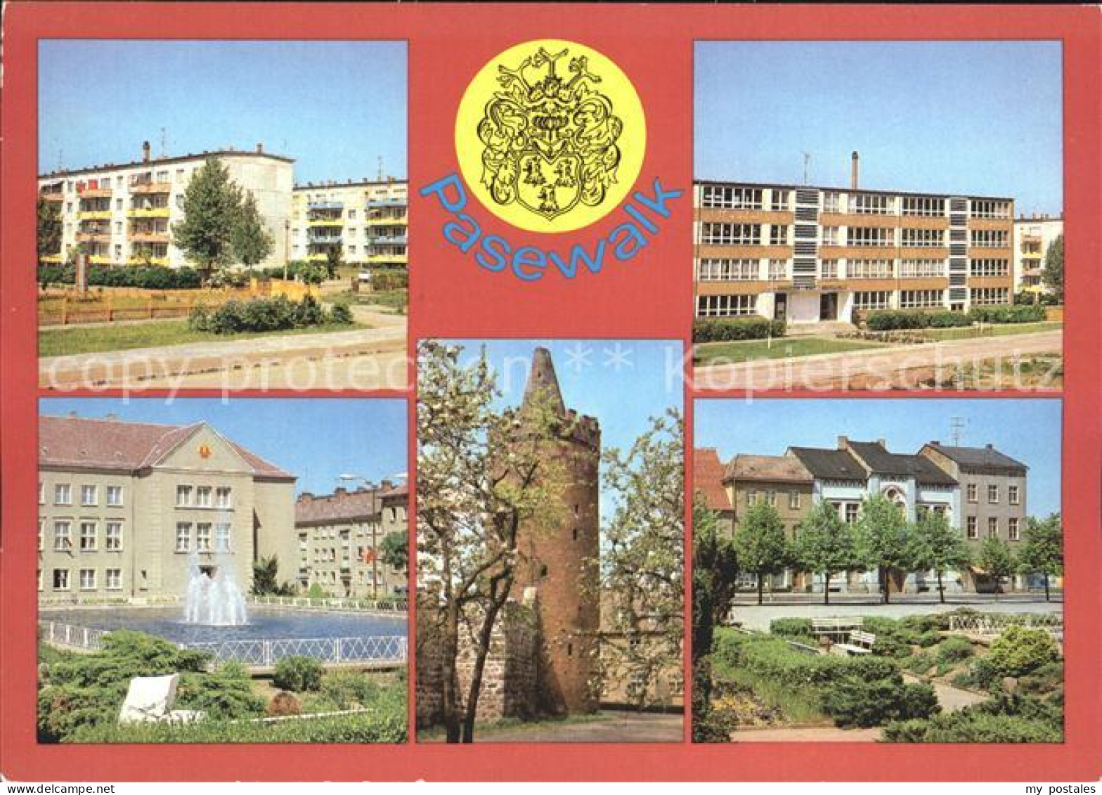 Pasewalk Mecklenburg Vorpommern Ernst- Thaelmann- Platz Pulverturm Friedrich- Wo