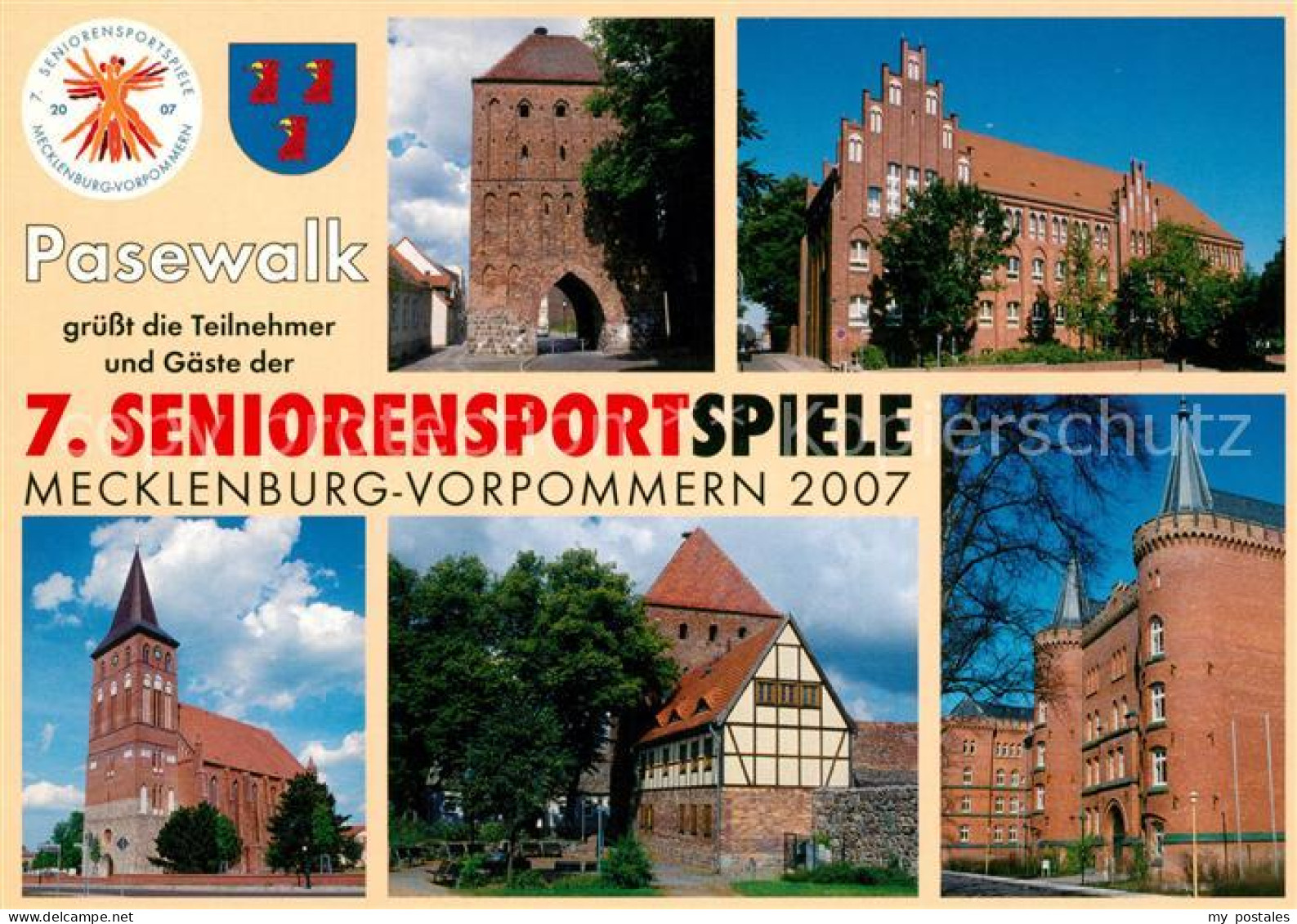 Pasewalk Mecklenburg Vorpommern Marienkirche Prenzlauer Tor Oskar Picht Gymnasiu