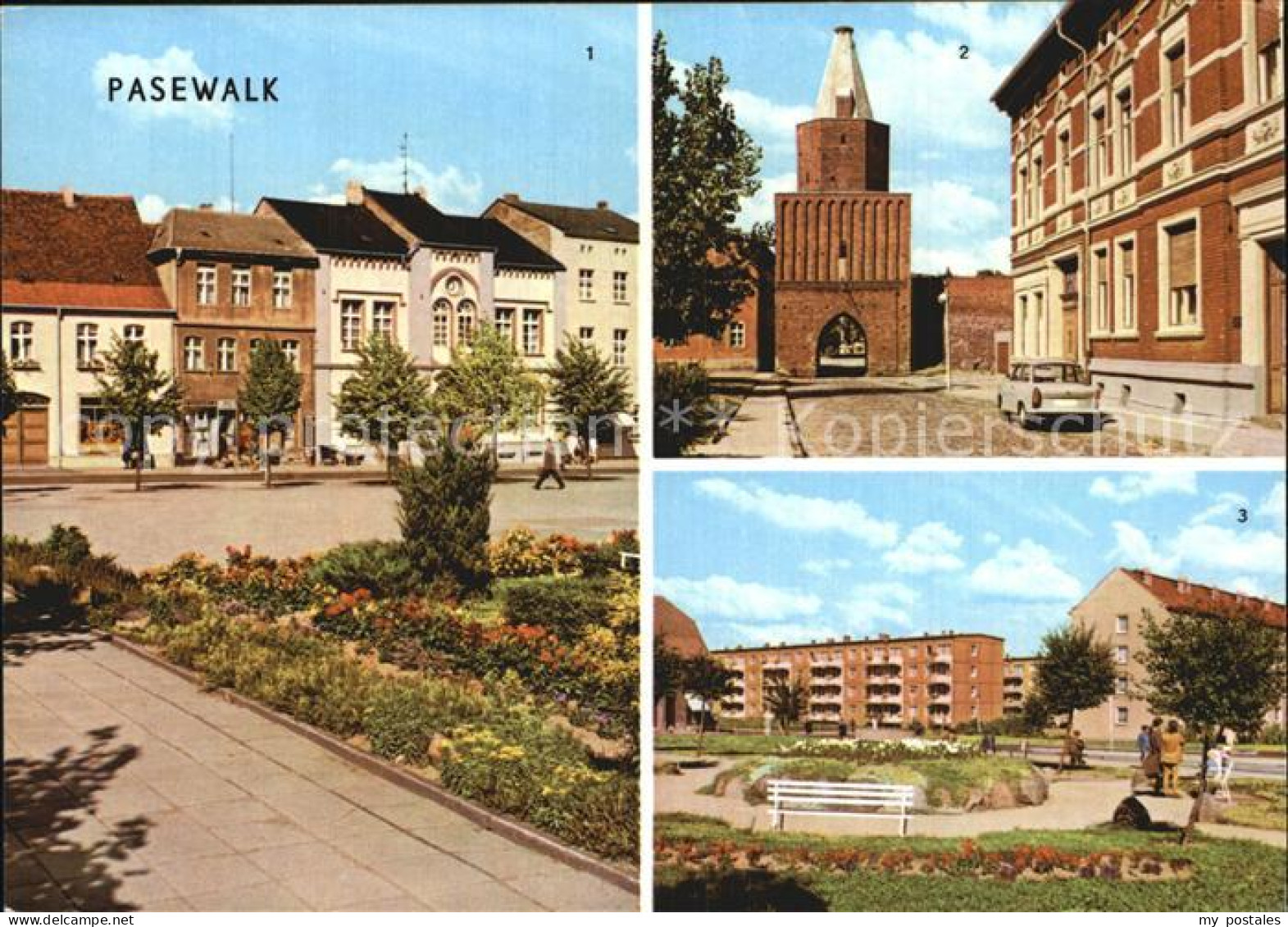 Pasewalk Mecklenburg Vorpommern Muehlentor Ernt-Thaelmann-Platz