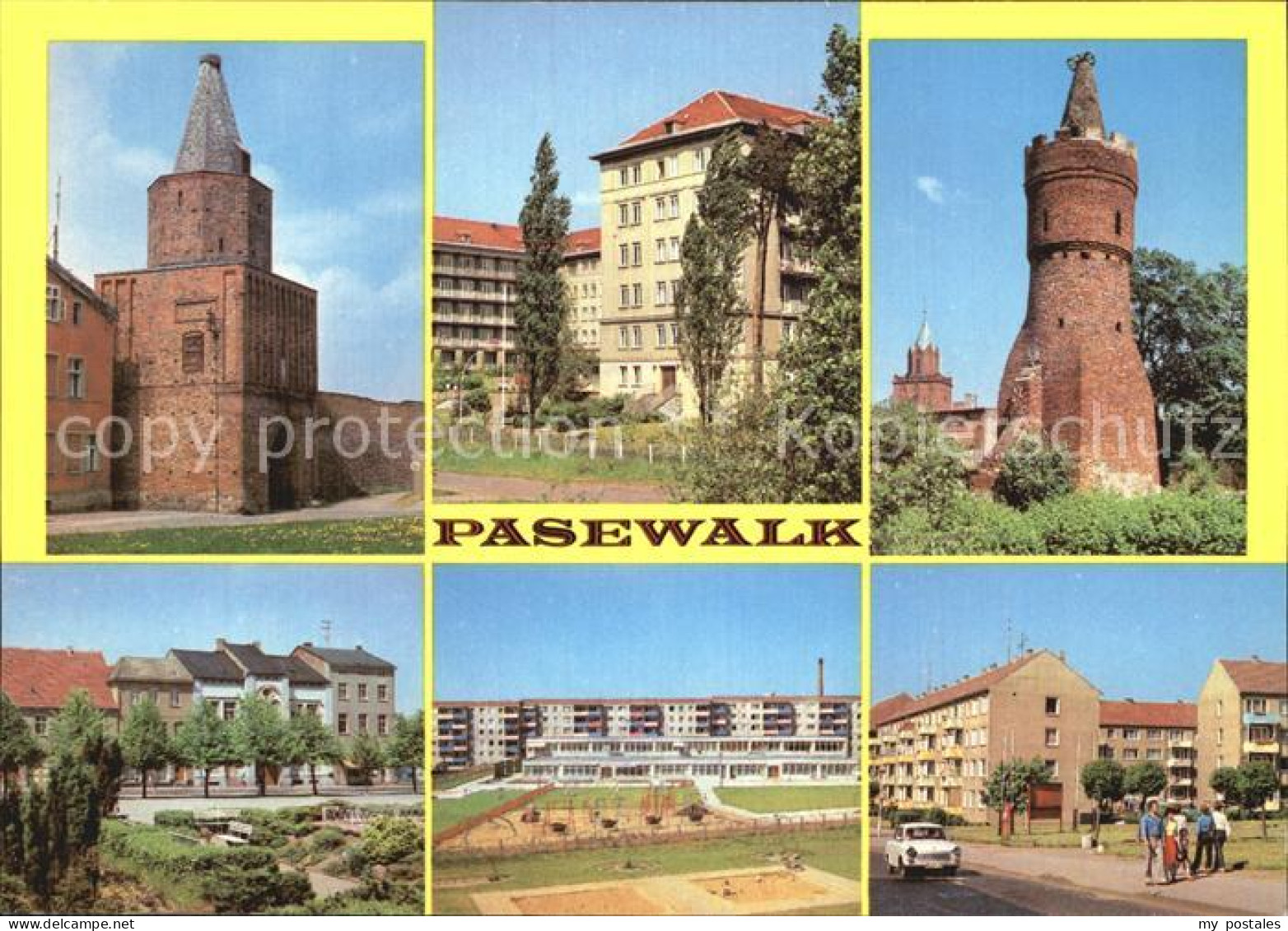 Pasewalk Mecklenburg Vorpommern Muehlentor Kreiskrankenhaus Mauerturm Kiek in de