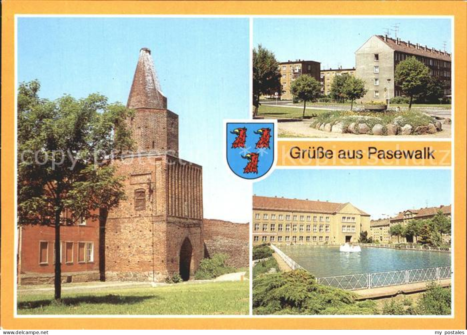 Pasewalk Mecklenburg Vorpommern Muehlentor Platz der Aufbauhelfer Am Ernst Thael