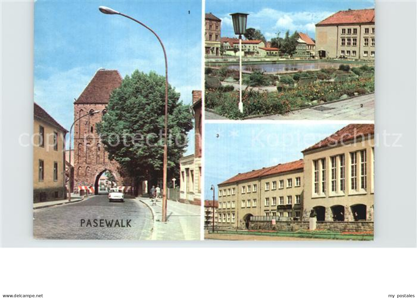 Pasewalk Mecklenburg Vorpommern Prenzlauer Tor Thaelmann Platz Rat des Kreises
