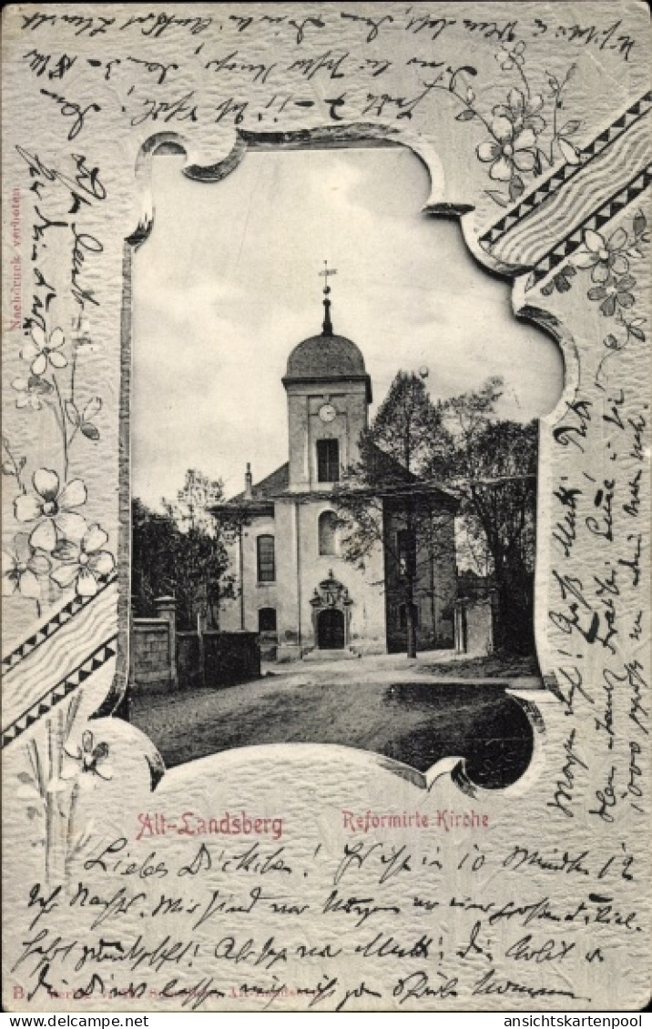 Passepartout CPA Altlandsberg in der Mark, Ref. Kirche