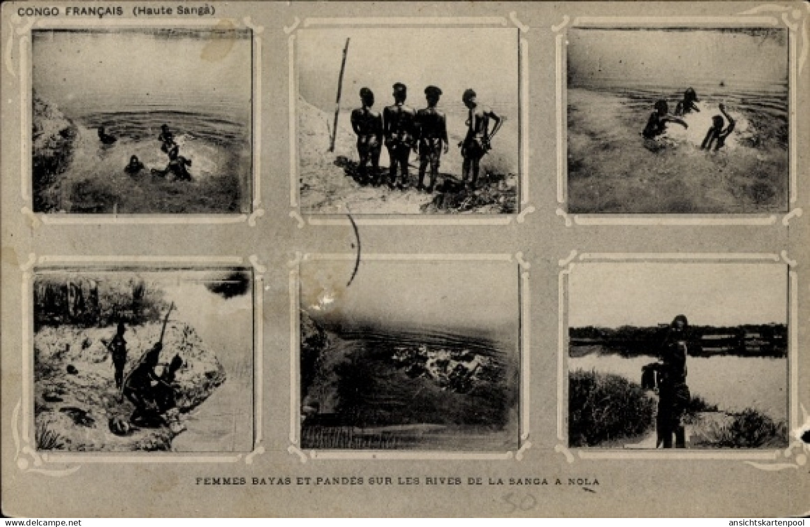Passepartout CPA Französisch Kongo, einheimische Frauen im Wasser
