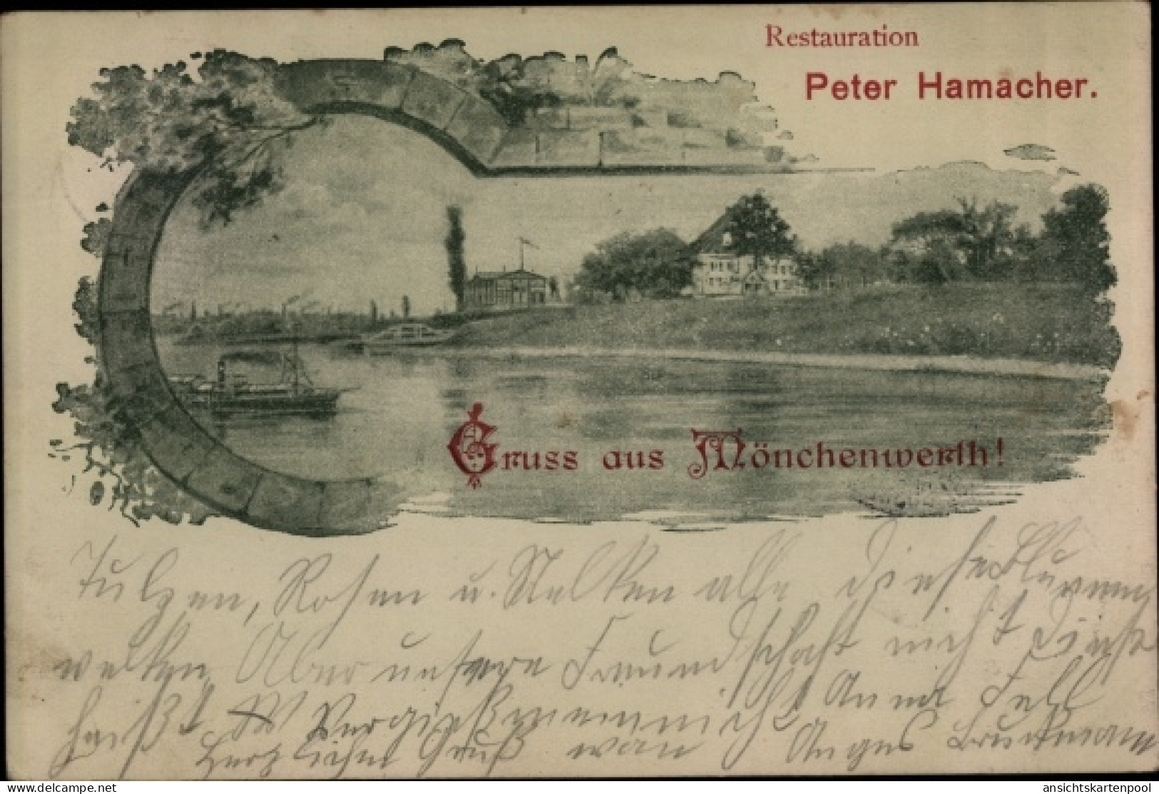 Passepartout CPA Meerbusch am Niederrhein, Gut Mönchenwerth, Restauration