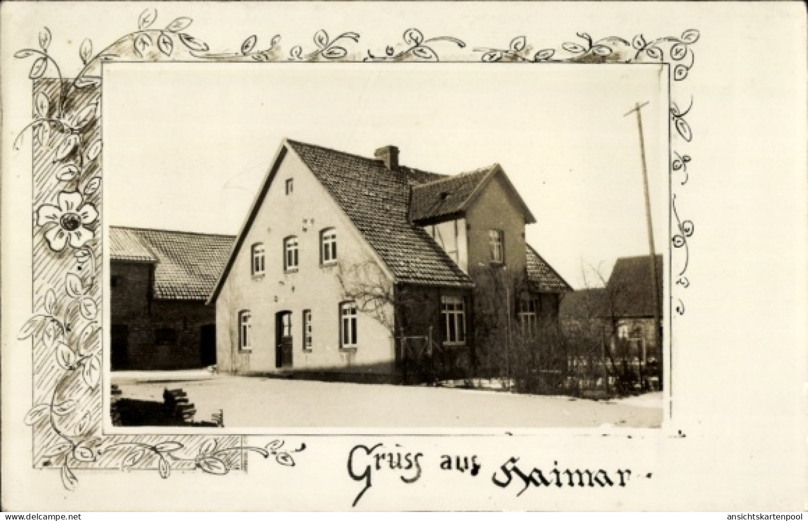 Passepartout Photo CPA Haimar Sehnde in Niedersachsen, Wohnhaus