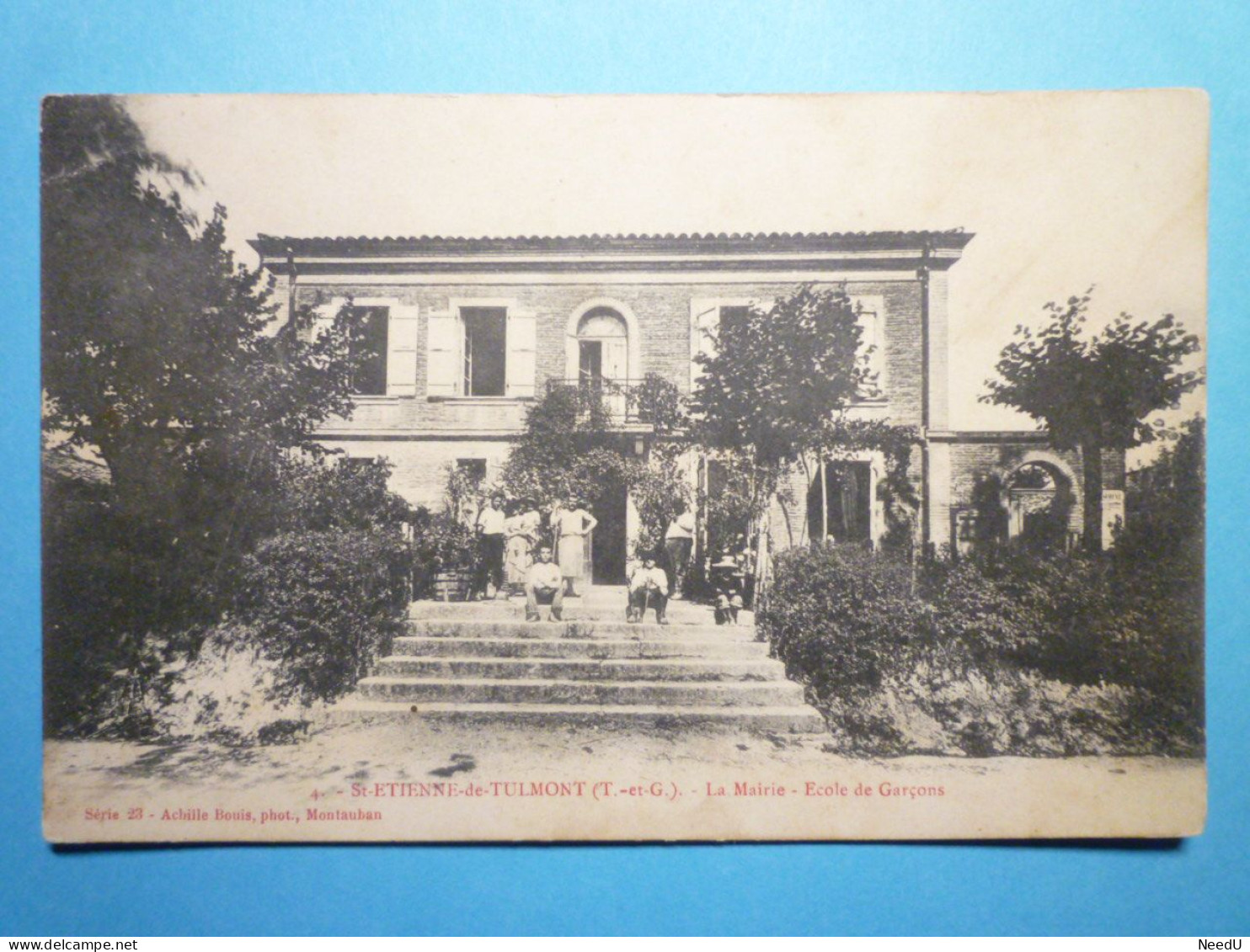 PAT - 2322  SAINT-ETIENNE-DE-TULMONT  (82)  :  La MAIRIE  -  ECOLE de GARCONS