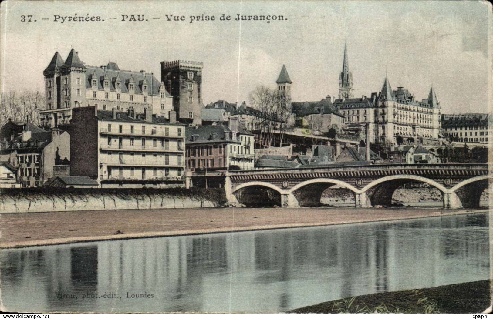 Pau CPA Vue prise du Jurancon