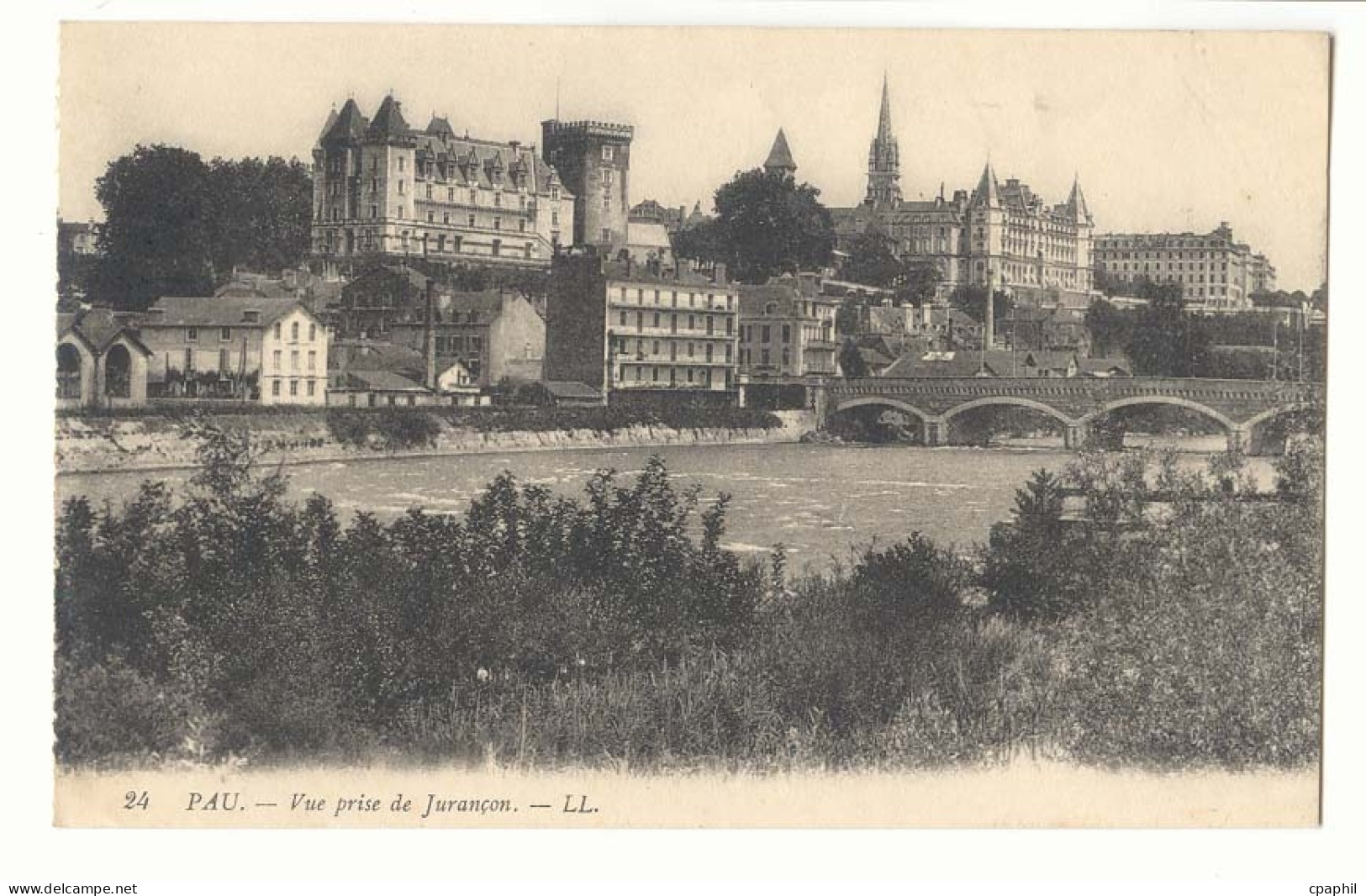 Pau CPA Vue prise du Jurancon