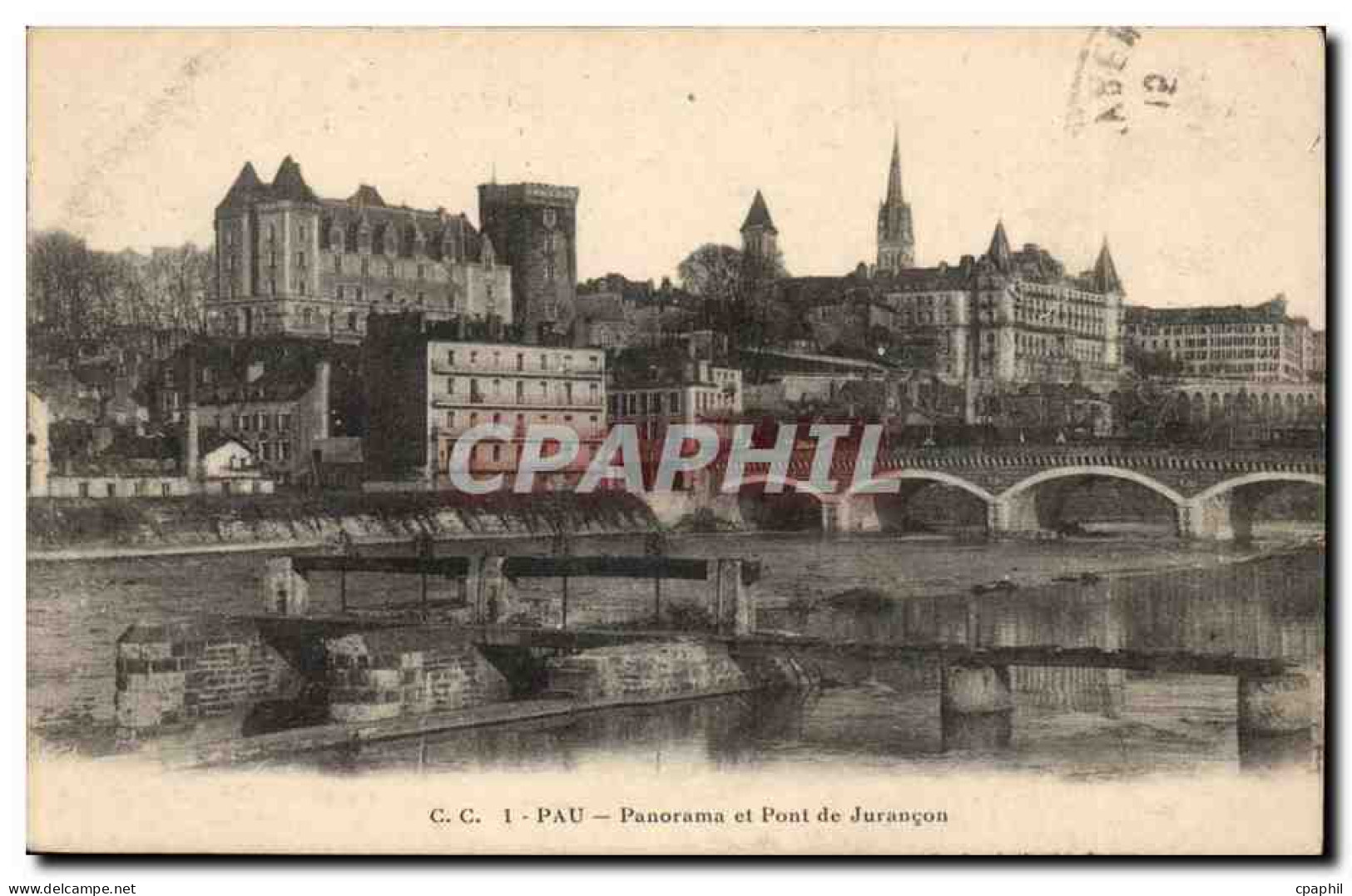 Pau - Panorama et Pont de Jurancon CPA