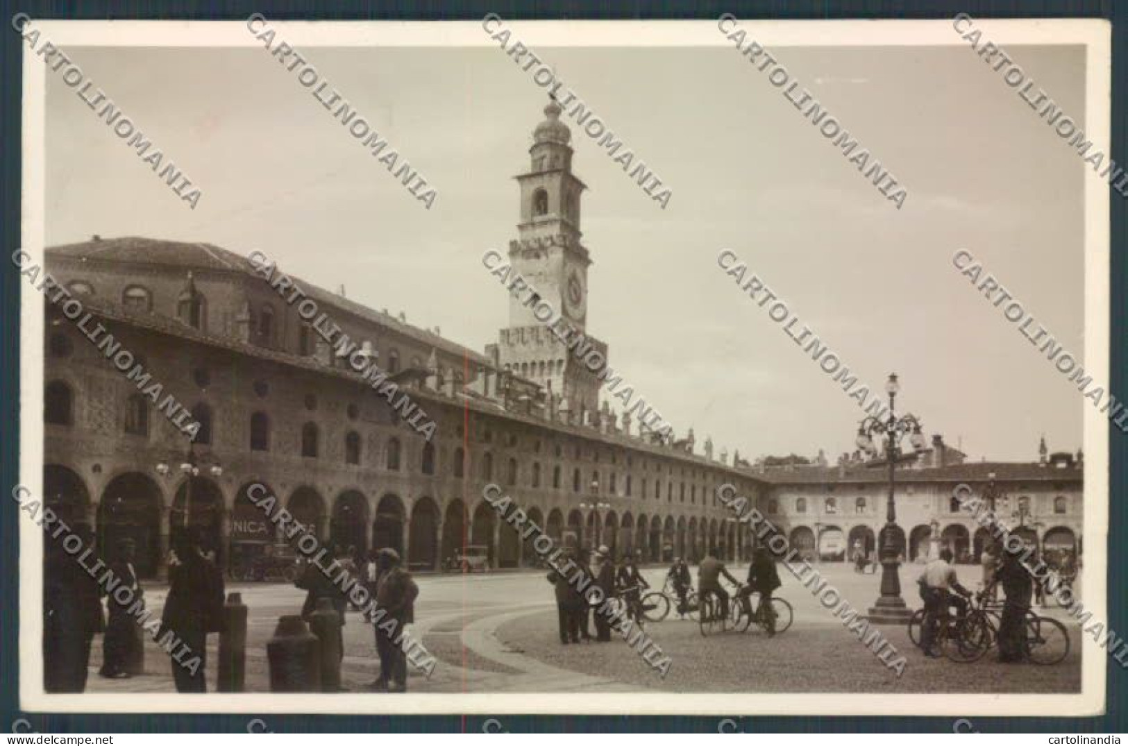 Pavia Vigevano PIEGA Foto cartolina LQ5237