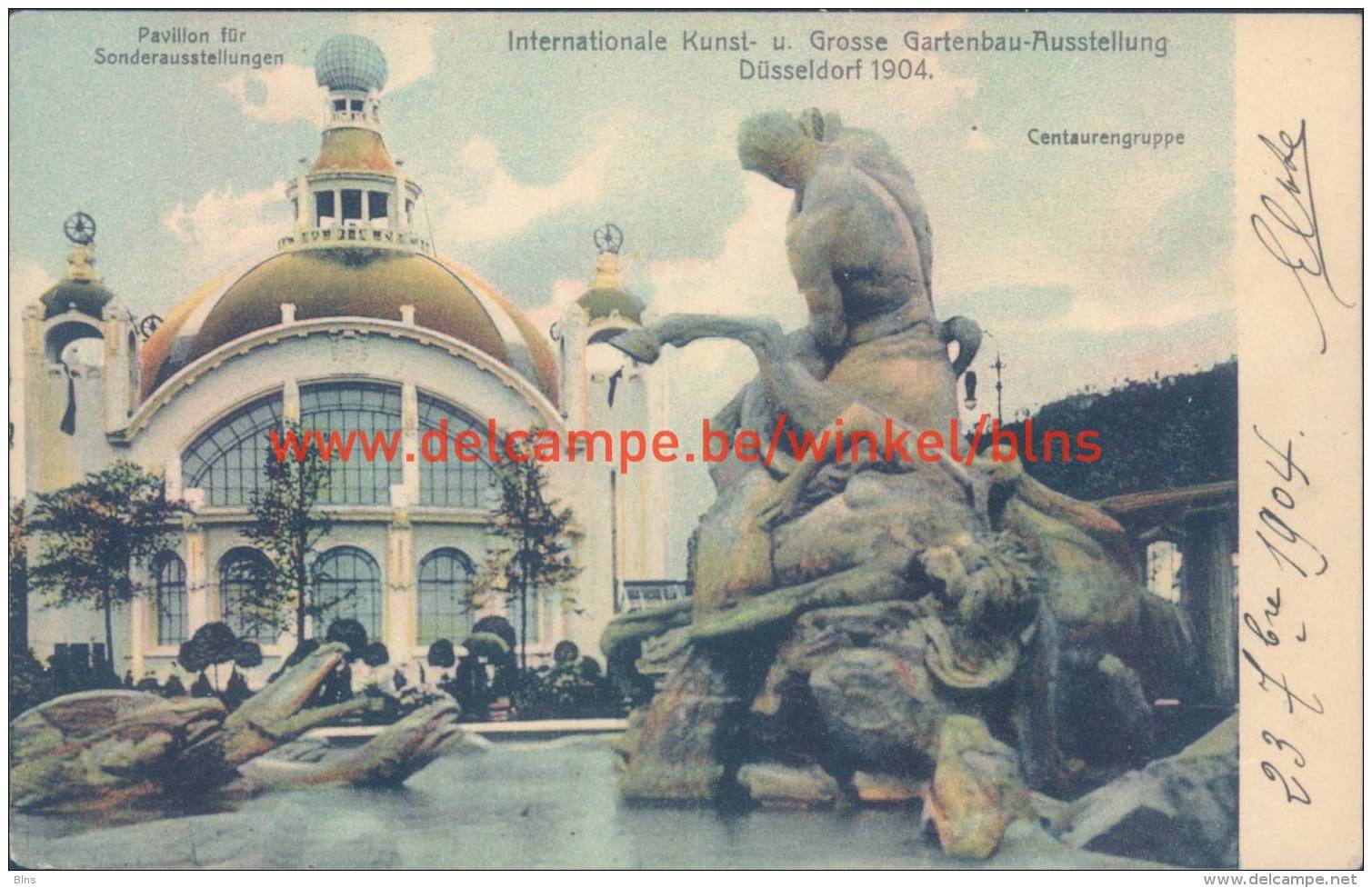 Pavillon für Sonderausstellung. Düsseldorf 1904.