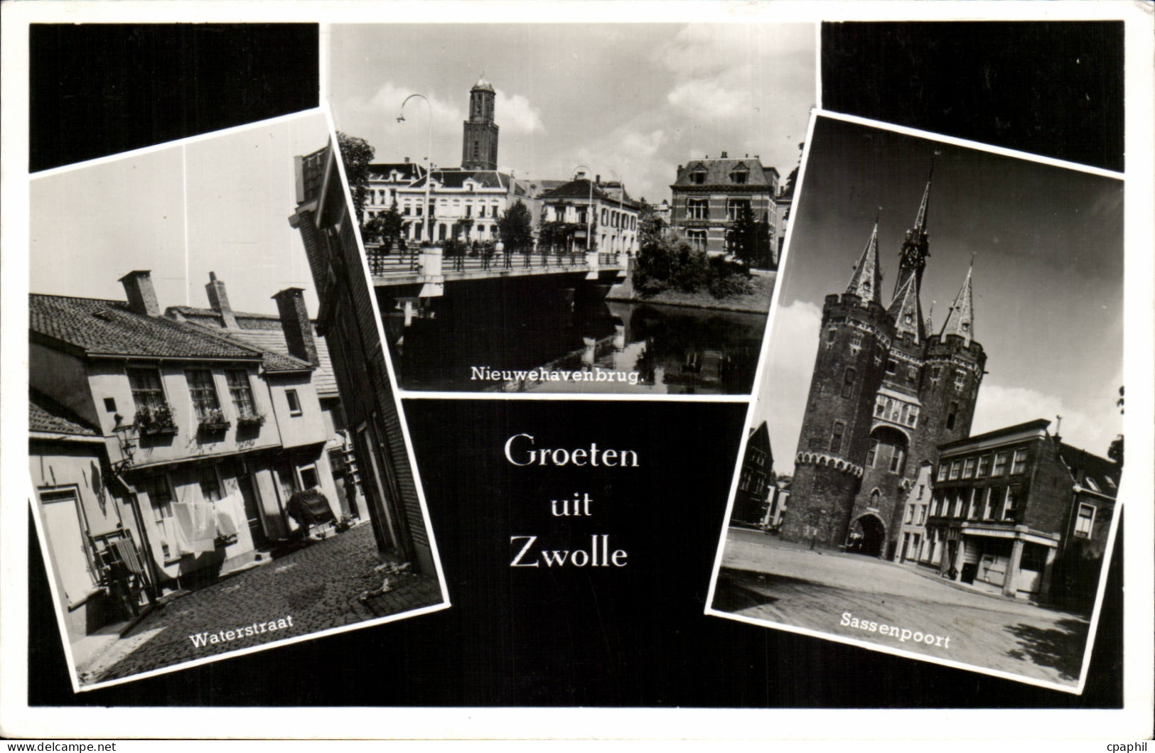Pays Bas CPA Groeten uit Zwolle Waterstraat Sassenpoort