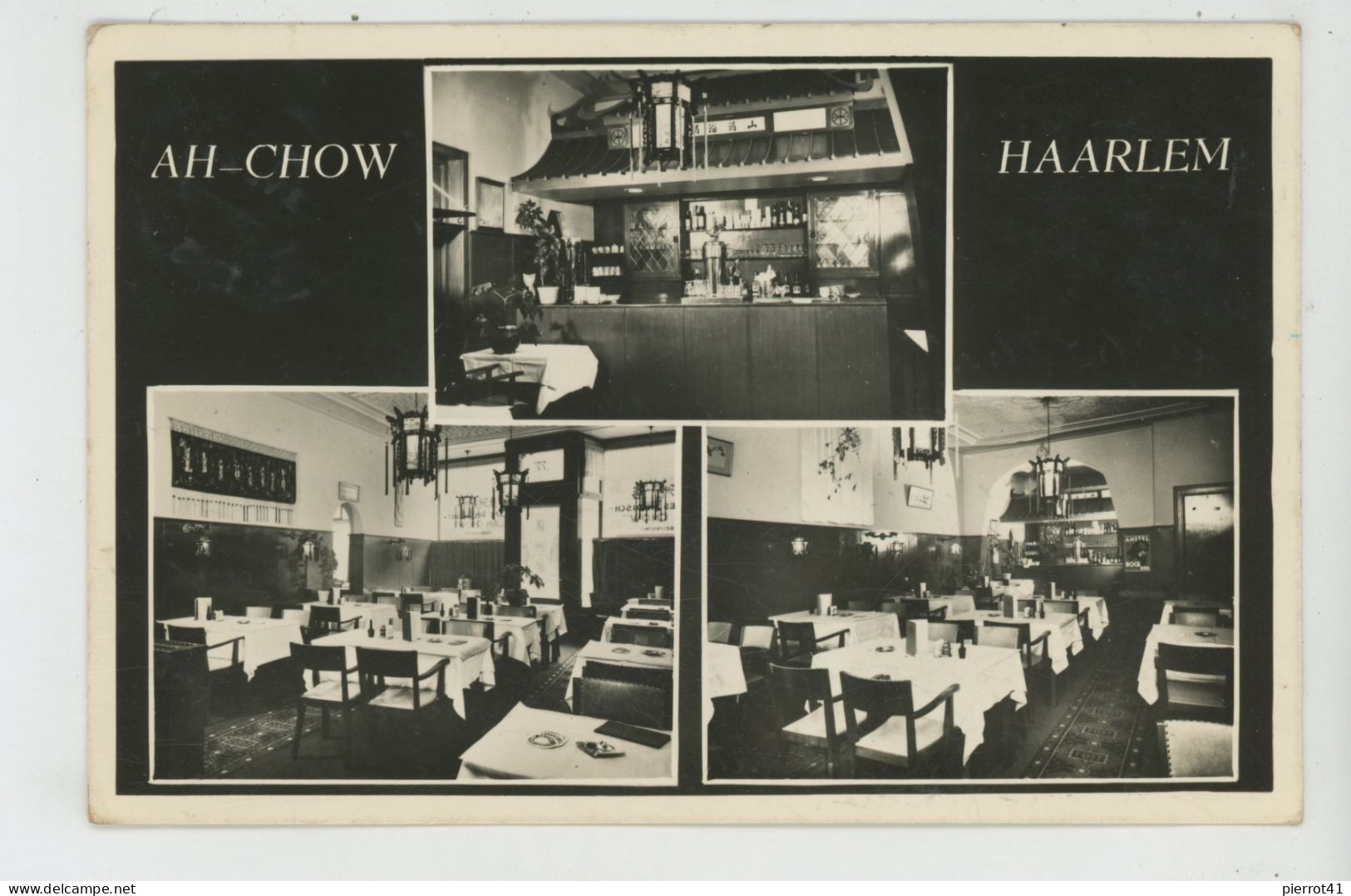 PAYS BAS - HARLEM - " AH - CHOW " Chinees - Indish -  Restaurant