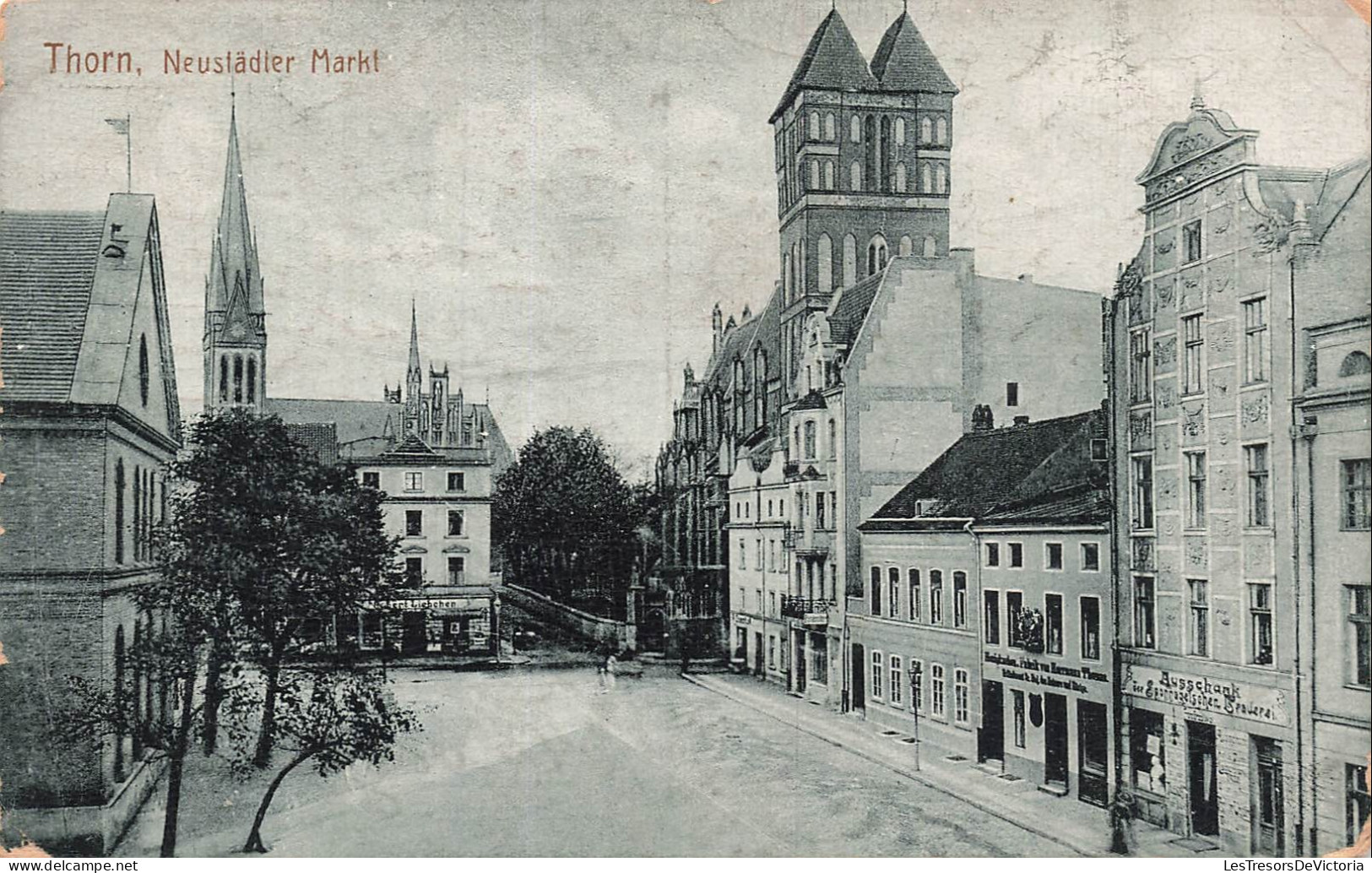 PAYS BAS - Thorn - Neustädler Markt - Place - Eglise - Flèche - 1918 - CPA
