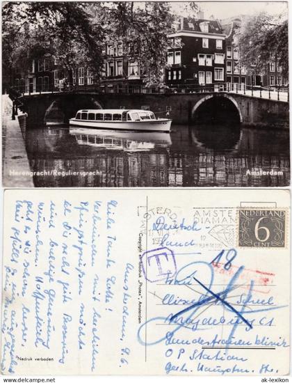 Postkaart Amsterdam Amsterdam Herengracht Reguliersgracht 1957