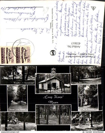 433817,Netherlands Maarn Laag Kanje Bungalow Camping Mehrbildkarte
