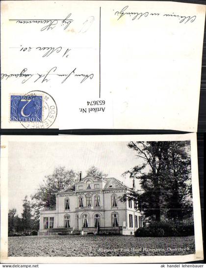 653674,Renkum Restaurant Park-Hotel Hartenstein Oosterbeek Nederlands