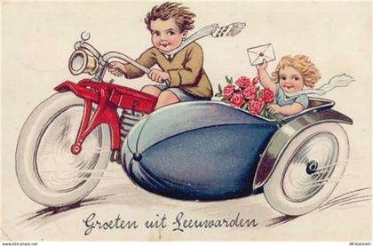 8900 Leeuwarden - Leeuwarden (Niederlande) Leporello Motorrad mit Beiwag... - 55120570