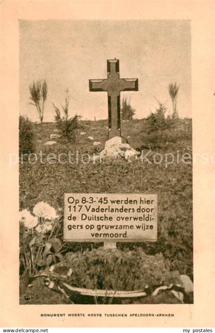Apeldoorn NL Monument woeste hoeve tusscher Apeldoorn Arnhem