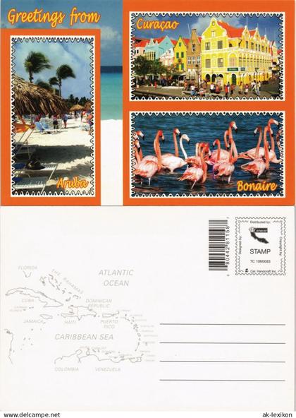 Aruba Mehrbild-AK Niederländische Antillen Curacao Aruba Bonaire 2000