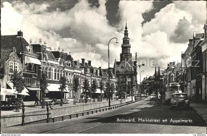 Bolsward Boalsert Marktstraat en Appelmarkt