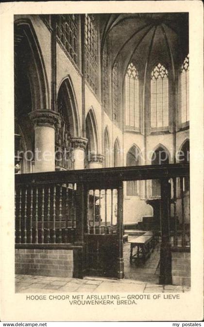 Breda Noord-Brabant Hooge Choor Vrouwenkerk