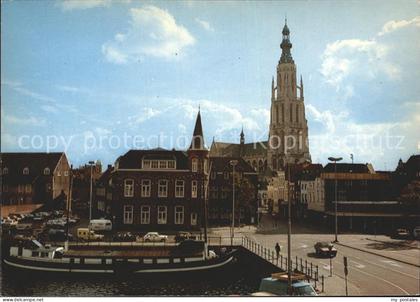 Breda Noord-Brabant Nieuwe Prinsenkade met OL Kerk Kirche