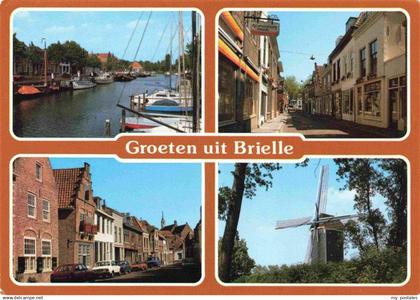 Brielle NL Bootshafen Ortspartien Windmuehle
